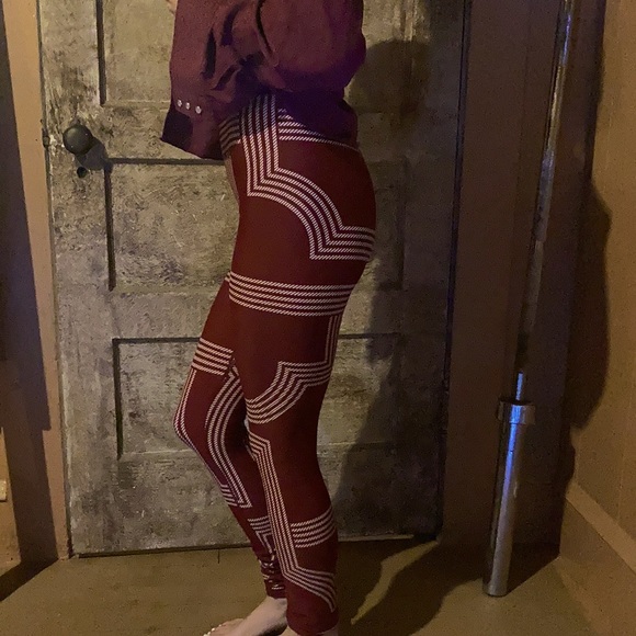 H&M Pants - H & M leggings • small • reddish maroon color •